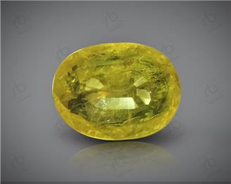 Natural Heated & Treated Yellow Sapphire Certified  2.73 CTS (DIN 86183 )